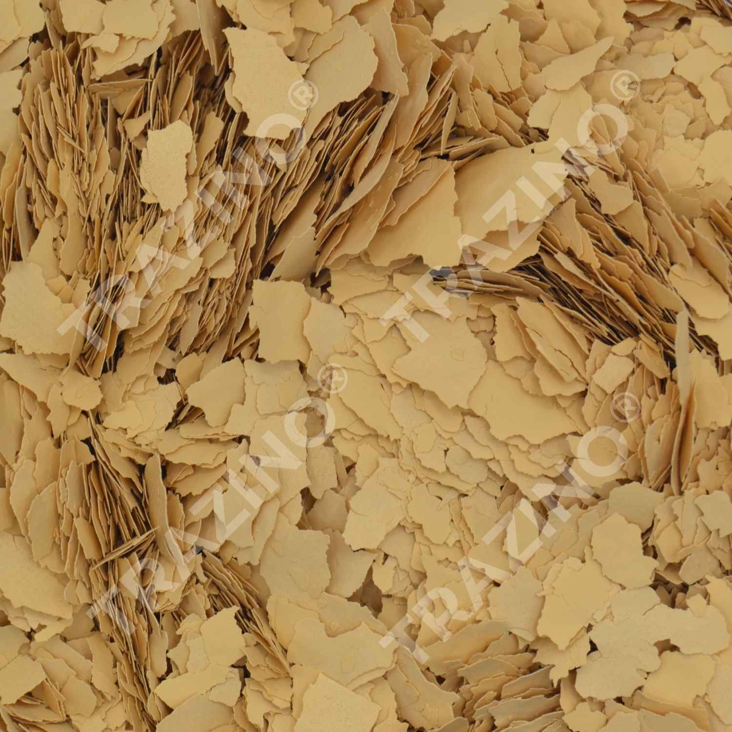 Trazino® Farbchips in Neugelb zum Einstreuen für Beschichtungen Trazino® Farbchips in Neugelb zum Einstreuen für Beschichtungen